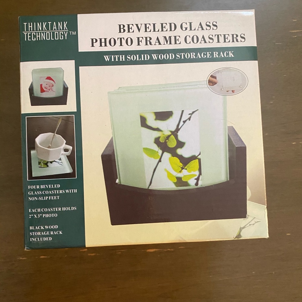 Beveled Glass Frame CoasterS - Picture 3 of 4